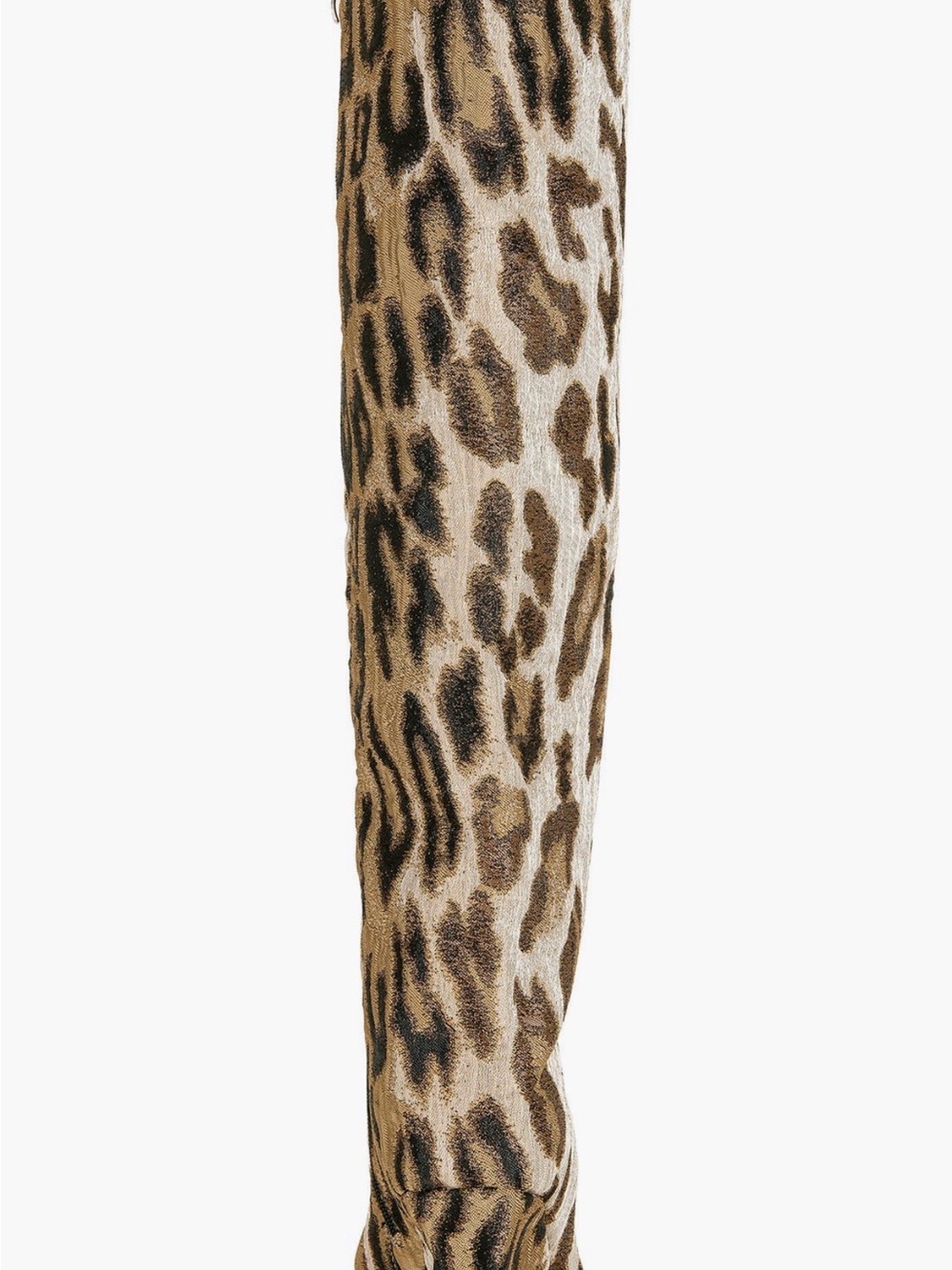 Leopard Print Over-the-Knee Wedge Boot - Brown/Tan - Picture 5 of 7